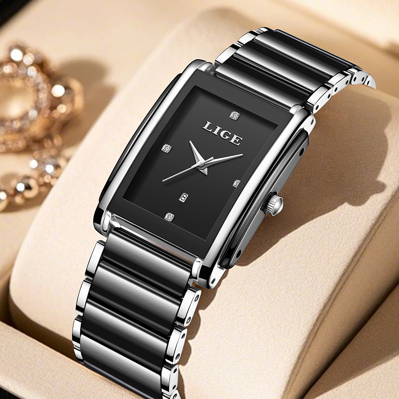Luxury Ceramic Watch - Lige novo luxo relógios femininos elegante