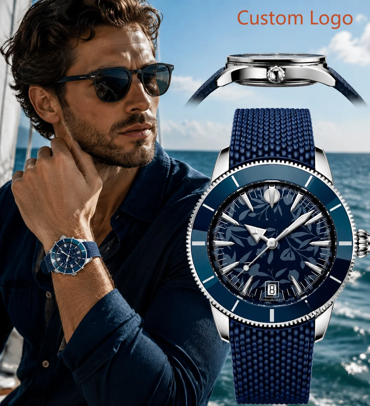 Luxury Ceramic Watch - Relógio Automático Masculino de Mergulho 46mm