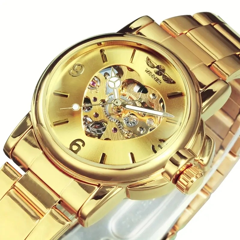 Skeleton Mechanical Watch - Relógio Mecânico Automático Elegante para Mulheres