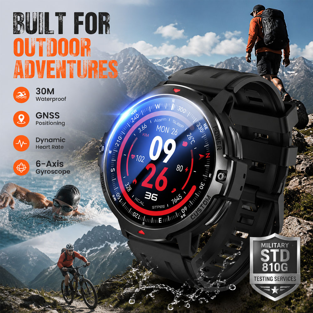 Smartwatch Timex Watches For Women - NOVO Smartwatch Militar com GPS e