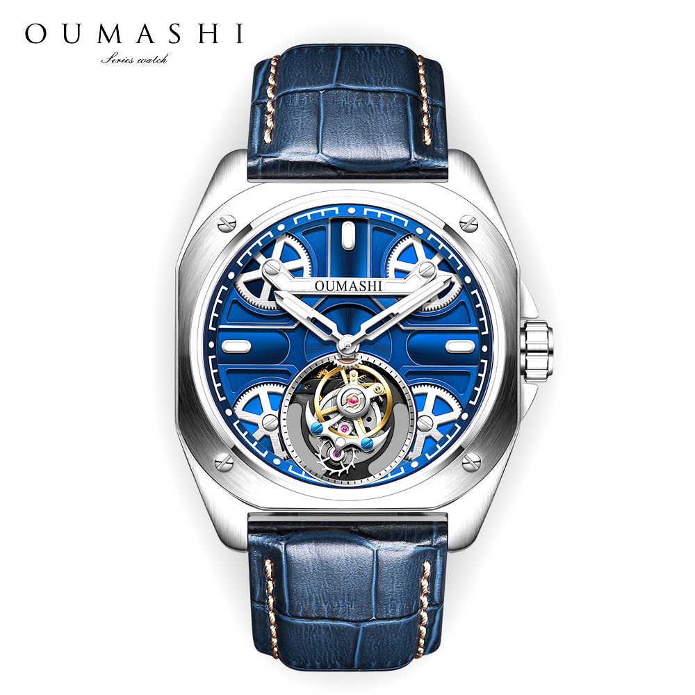 Skeleton Mechanical Watch - Relógio masculino de luxo de 41mm