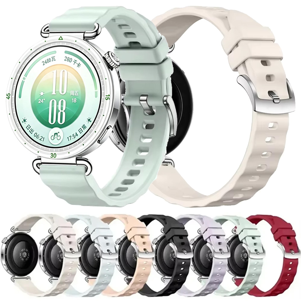 Smartwatch Oppo Watch - Pulseira de Silicone Ondulada de 18mm