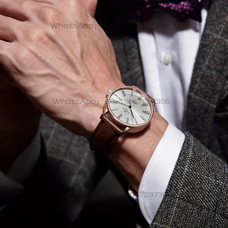 Skeleton Mechanical Watch - Relógio mecânico totalmente automático masculino Shanghai