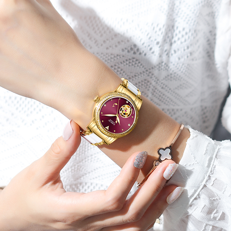 Relógio Automático Feminino MI - Skeleton Mechanical Watch avaliação e preço