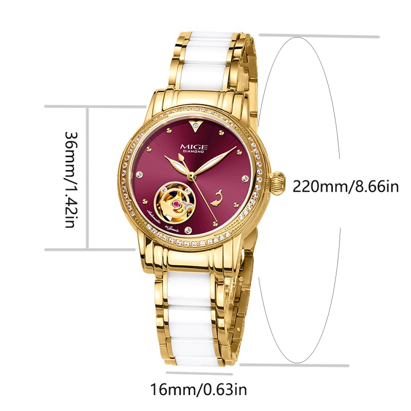 Relógio Automático Feminino MI - Skeleton Mechanical Watch avaliação e preço