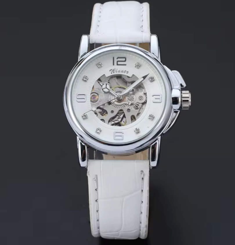T-WINNER elegante feminino nov - Skeleton Mechanical Watch avaliação e preço