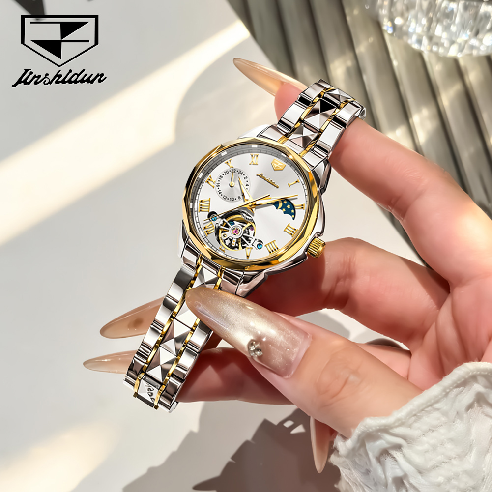 Relógios Femininos JSDUN 8937, - Skeleton Mechanical Watch avaliação e preço