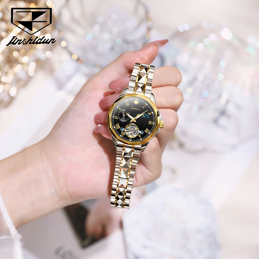 Relógios Femininos JSDUN 8937, - Skeleton Mechanical Watch avaliação e preço