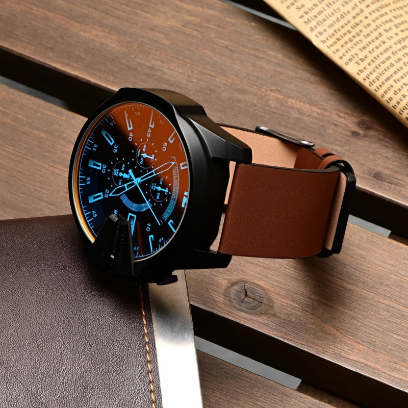 Pulseira de Couro Texturizado  - Diesel Watches Smartwatch avaliação e preço