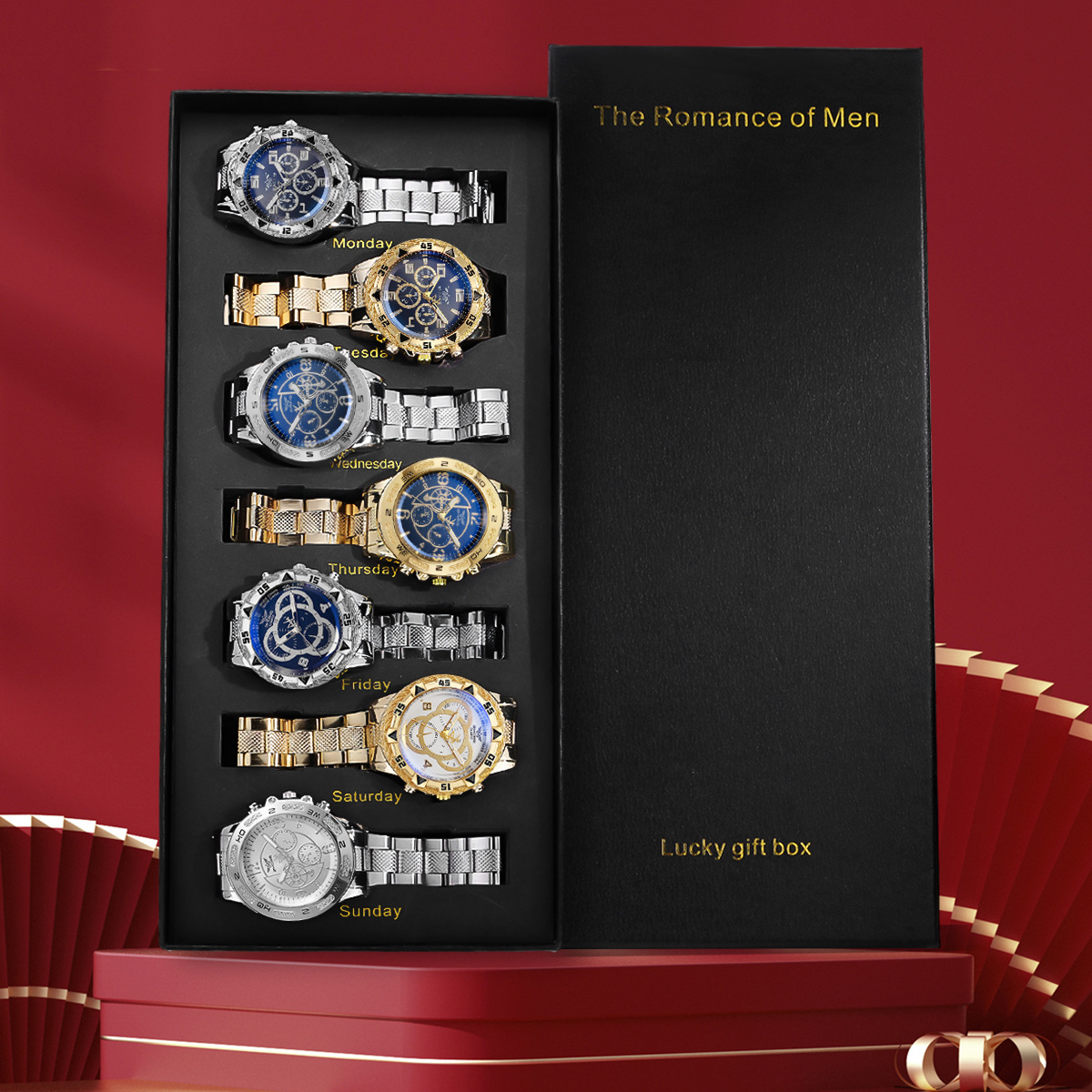 Relógio masculino de 7 peças c - Smartwatch Premium Watches For Men avaliação e preço