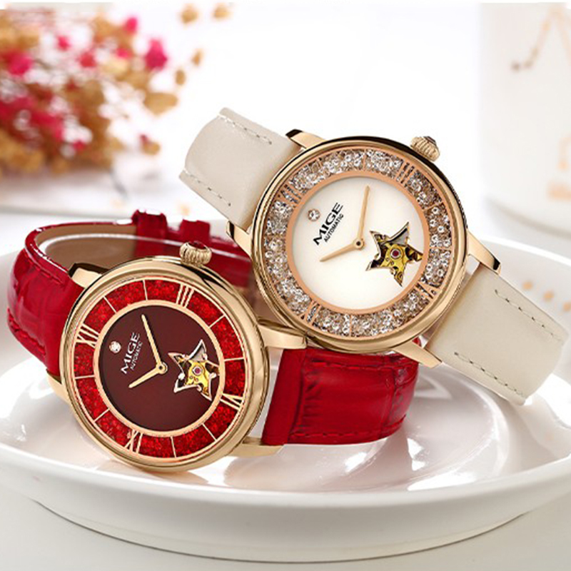 Relógio Automático MIGE Ladies - Skeleton Mechanical Watch avaliação e preço