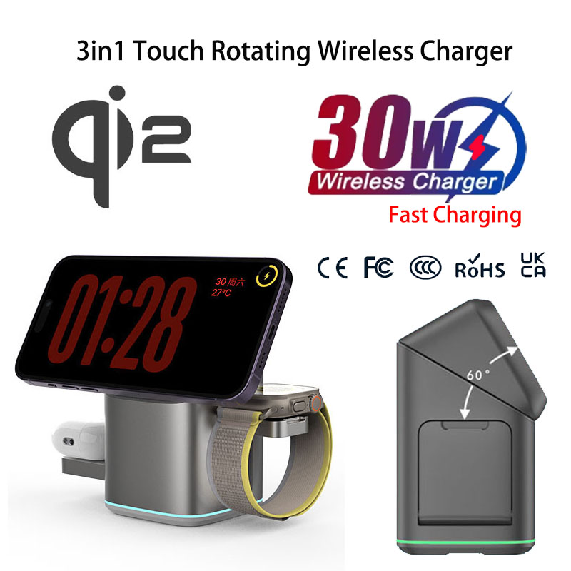 Praiser 25W Qi2 Dobrável Touch - Watches Smartwatch Samsung avaliação e preço