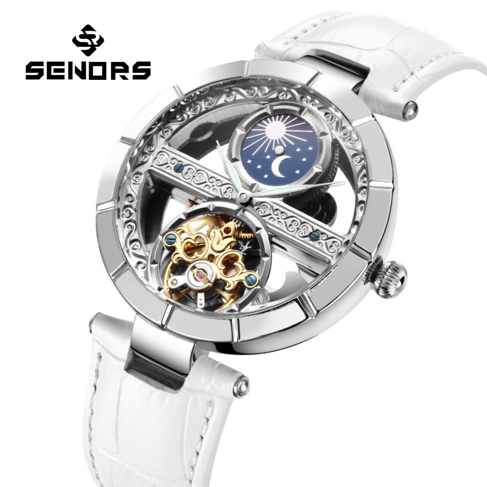 Esqueleto impermeável Tourbill - Skeleton Mechanical Watch avaliação e preço