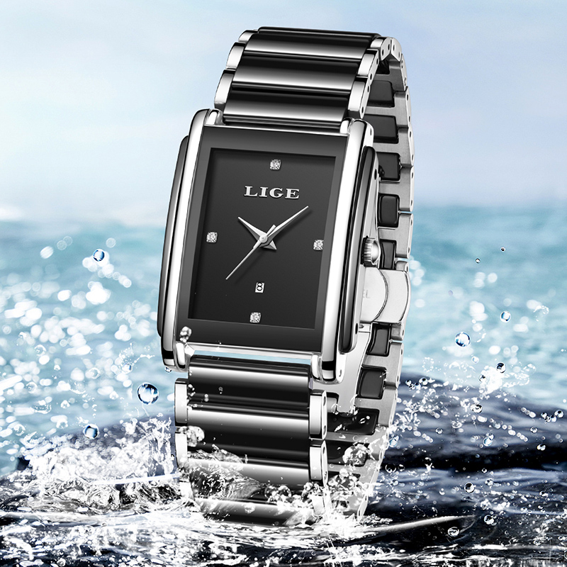Lige novo luxo relógios femini - Luxury Ceramic Watch avaliação e preço