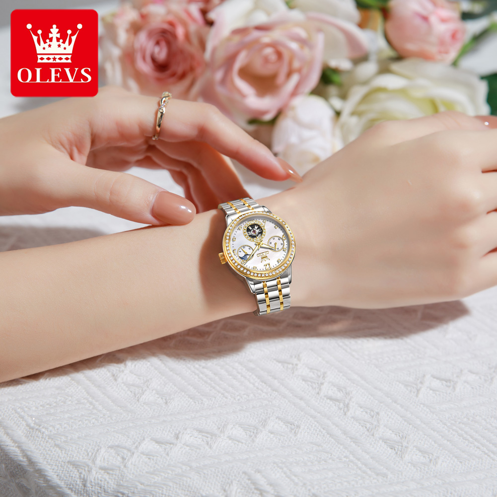 Relógio Automático OLEVS para  - Skeleton Mechanical Watch avaliação e preço