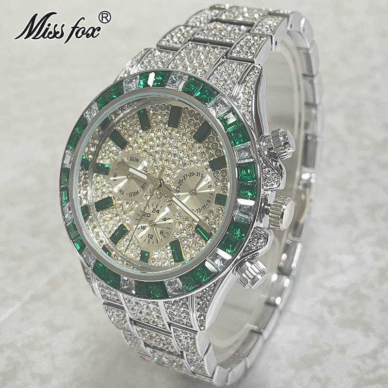 MISSFOX-Relógio esportivo em a - Smartwatch Watches Brands For Men avaliação e preço