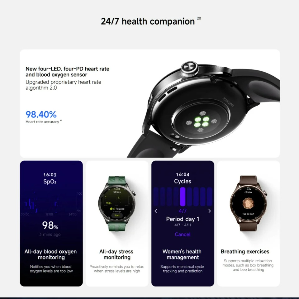 935780 Versão Global Xiaomi Wa - Smartwatch Timex Watches For Women avaliação e preço