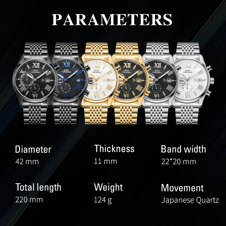 Forsining af2502s marca de lux - Smartwatch Watches Brands For Men avaliação e preço