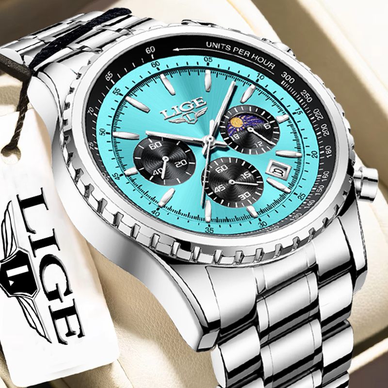 Relógio Masculino LIGE de Luxo - Smartwatch Watches Brands For Men avaliação e preço