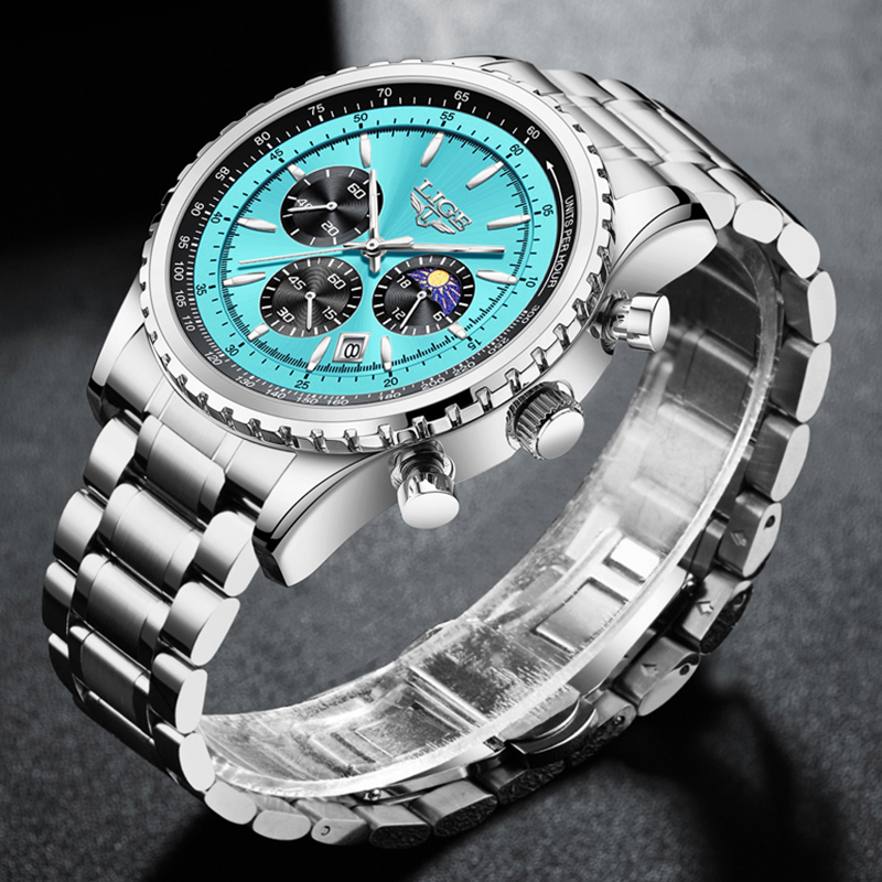 Relógio Masculino LIGE de Luxo - Smartwatch Watches Brands For Men avaliação e preço