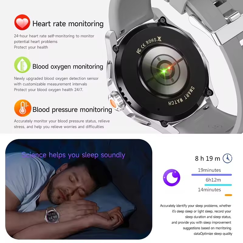 Guhuavmi nfc relógio inteligen - Smartwatch Watches Brands For Men avaliação e preço